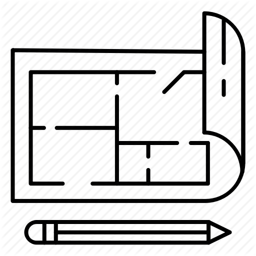 512x512 Blueprints, Interior Design Icon