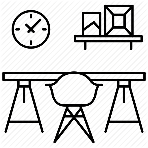 512x512 Chair, Furniture, Interior Design, Office Workplace, Table, Wall