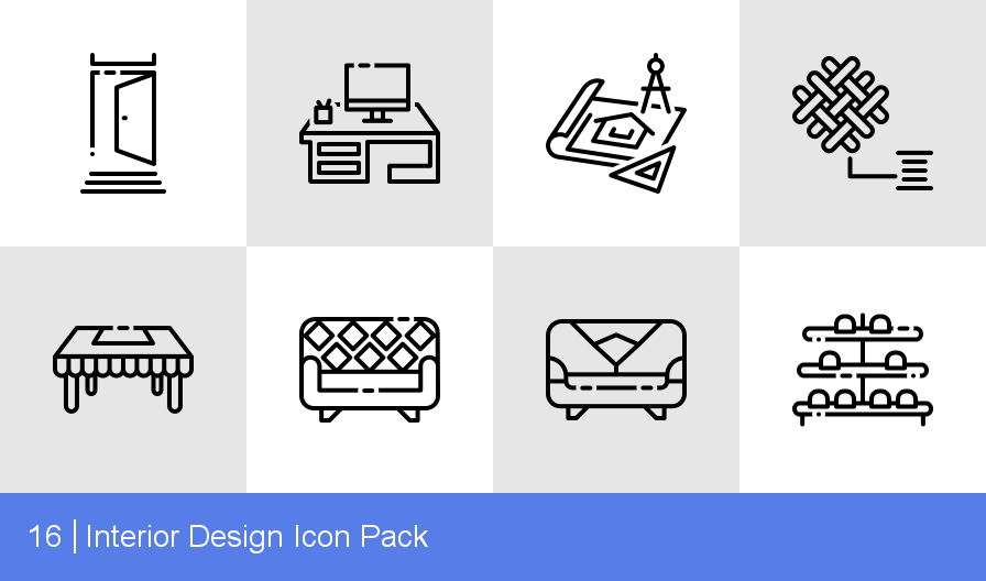 Download Interior Design Icon Pack 896x528 Download Interior Design Icon Pack