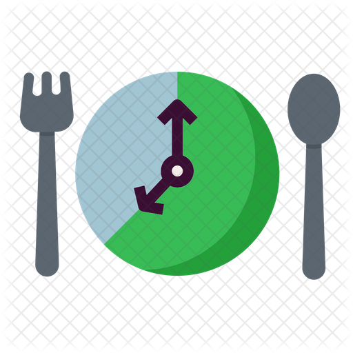 512x512 Intermittent Fasting Icon Of Flat Style