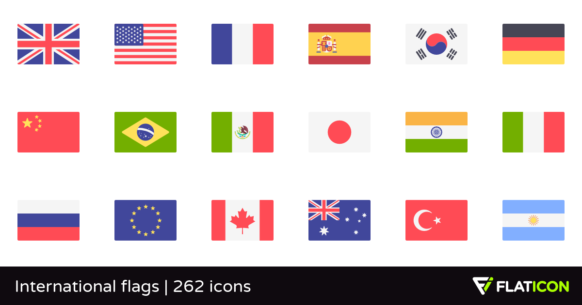 1200x630 Free Vector Icons Of International Flags Designed