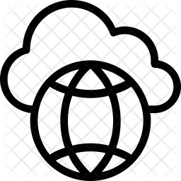 256x256 Cloud Internet Icon Of Line Style