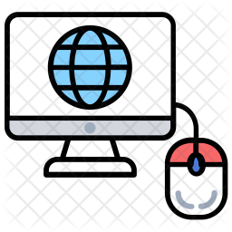 Internet Connection Icon Of Colored Outline Style 256x256 Internet Connection Icon Of Colored Outline Style