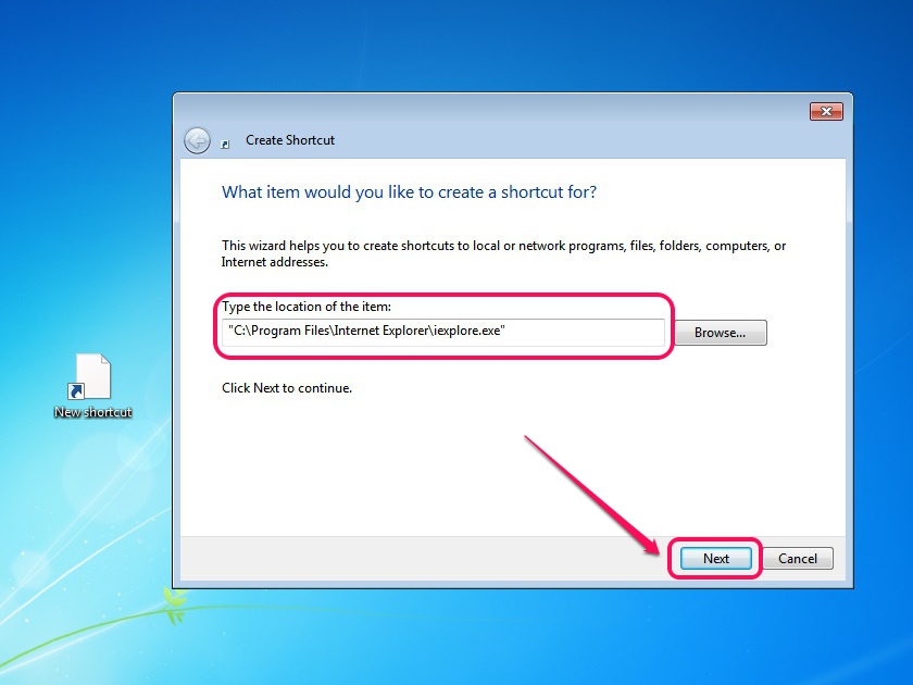 840x630 How To Add An Internet Explorer Icon To The Desktop In Windows