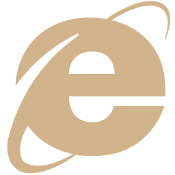 256x256 Free Tan Internet Explorer Icon