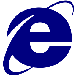256x256 Free Navy Internet Explorer Icon