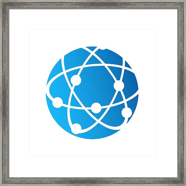 600x600 Globe Icon, Internet Connection Communication Concept, Stock