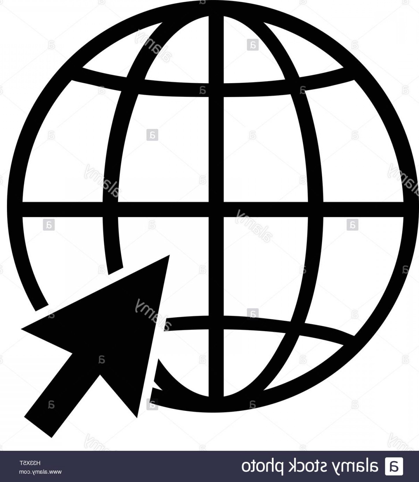 1452x1668 Stock Photo Internet Globe Icon With Arrow Cursor World Wide Web