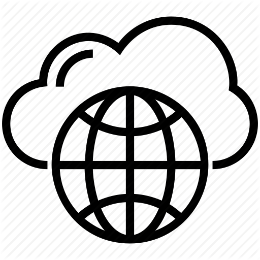 512x512 Cloud Computing, Globe, Internet, Network, Wireframe Globe Icon
