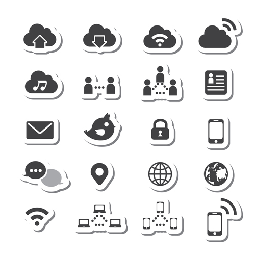 500x500 Internet Icon Sticker Set Free Download
