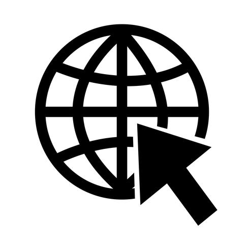 490x490 Go To Website Internet Icon Vector Illustration