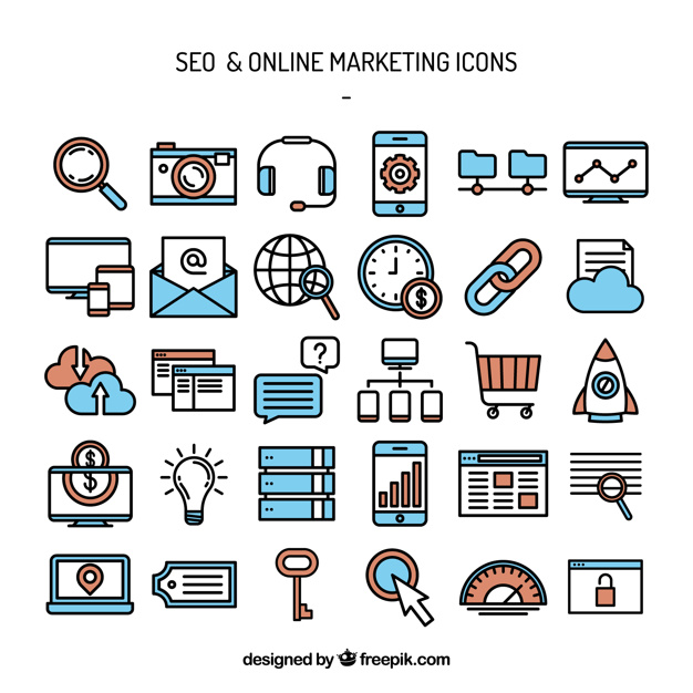 Seo And Online Marketing Icons Vector Free Download 626x626 Seo And Online Marketing Icons Vector Free Download
