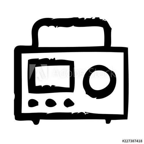 500x500 Internet Radio Electronics Devices Technology Products Vector Icon
