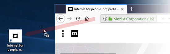 550x175 Create A Desktop Shortcut To A Website How To Mozilla Support