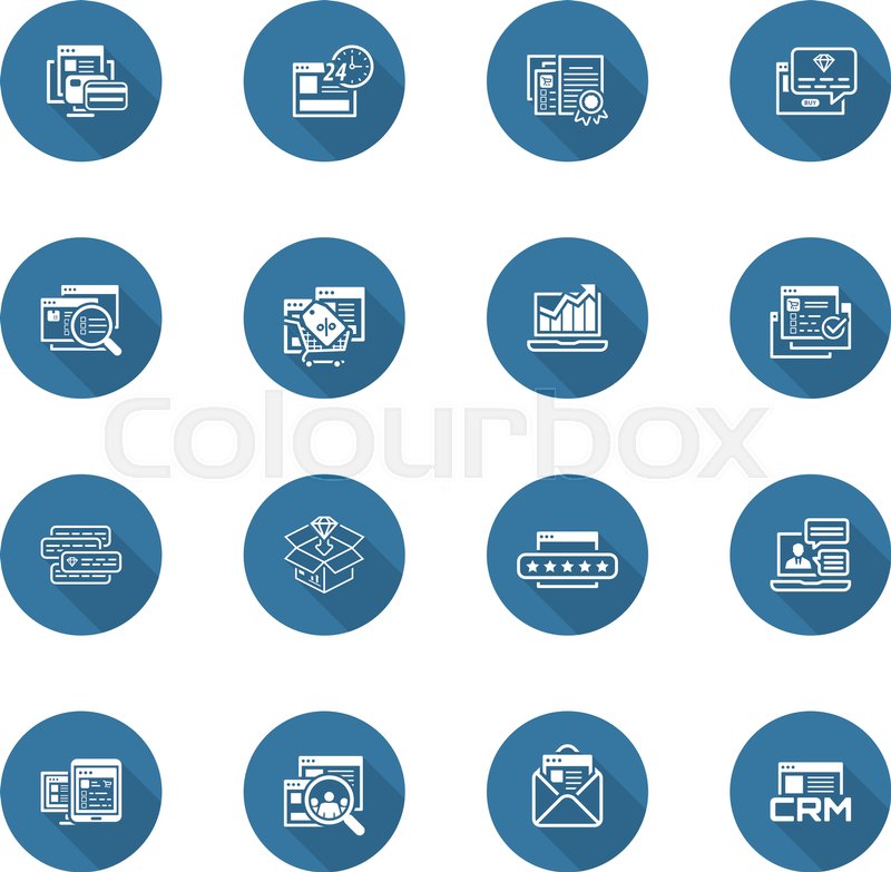 800x783 Flat Design Shopping And Marketing Stock Vector Colourbox