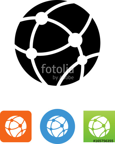 400x500 Globe With Internet Traffic Icon