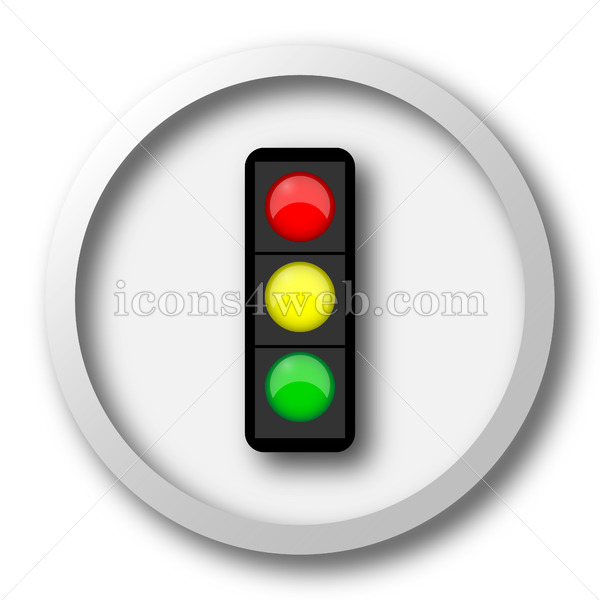 600x600 Traffic Light White Icon Traffic Light White Button