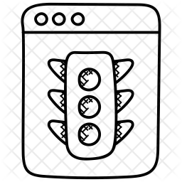 256x256 Web Traffic Icon Of Doodle Style