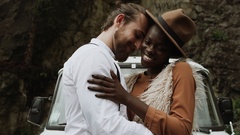 240x135 Interracial Couple In Love Stock Footage Videos