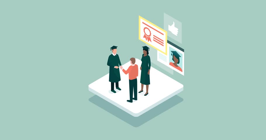 910x480 Interracial Icon Stock Video Footage