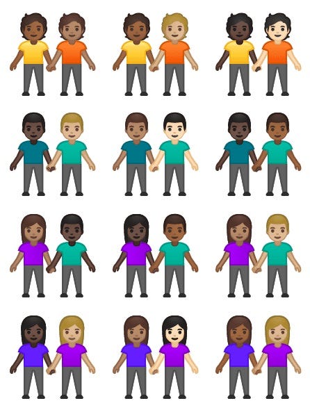 446x590 Tinder's Emojis Represent Interracial Couples