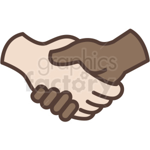 300x300 African American Handshake Vector Icon Clipart Royalty Free Gif