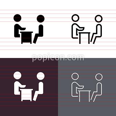 Job Interview Icon Set 400x400 Job Interview Icon Set
