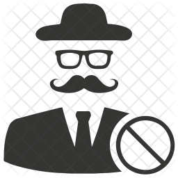 256x256 Intruder Icon Of Glyph Style