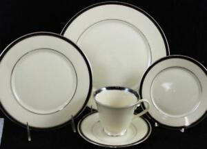 300x216 Lenox China Black Royale Piece Place Setting Showroom Inventory