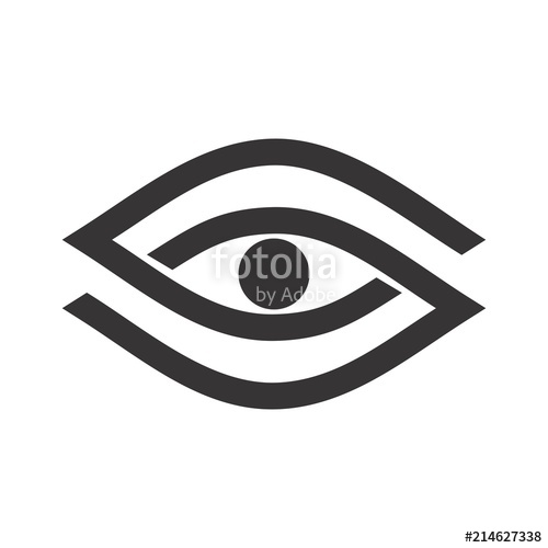 500x500 Eye Logo Seeing Symbol Investigation Icon Vector Stock