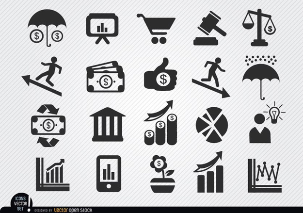 625x439 Financial Investment Icons Set Vector Free Download