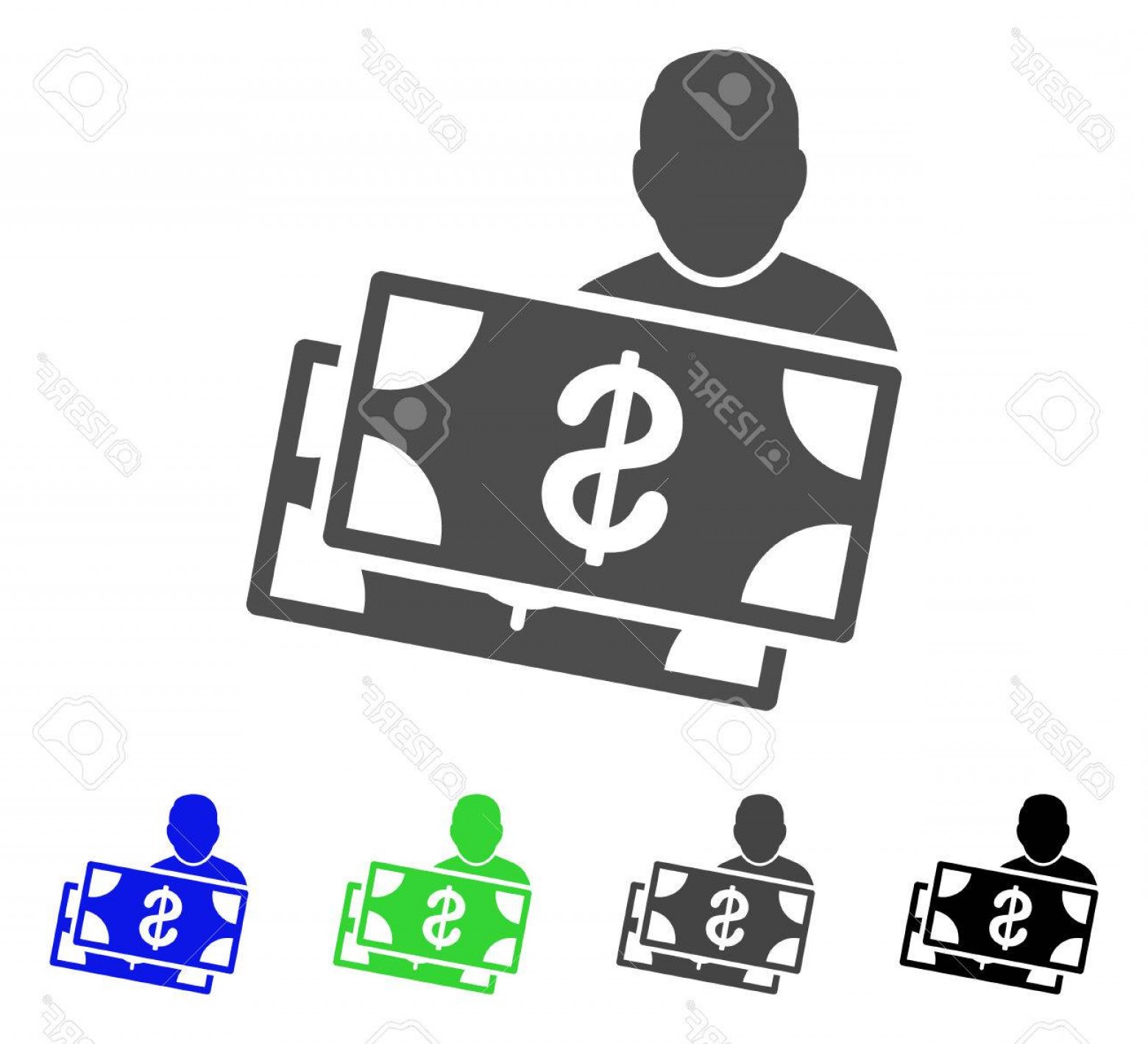 1560x1418 Photostock Vector Investor Vector Icon Style Is A Flat Graphic