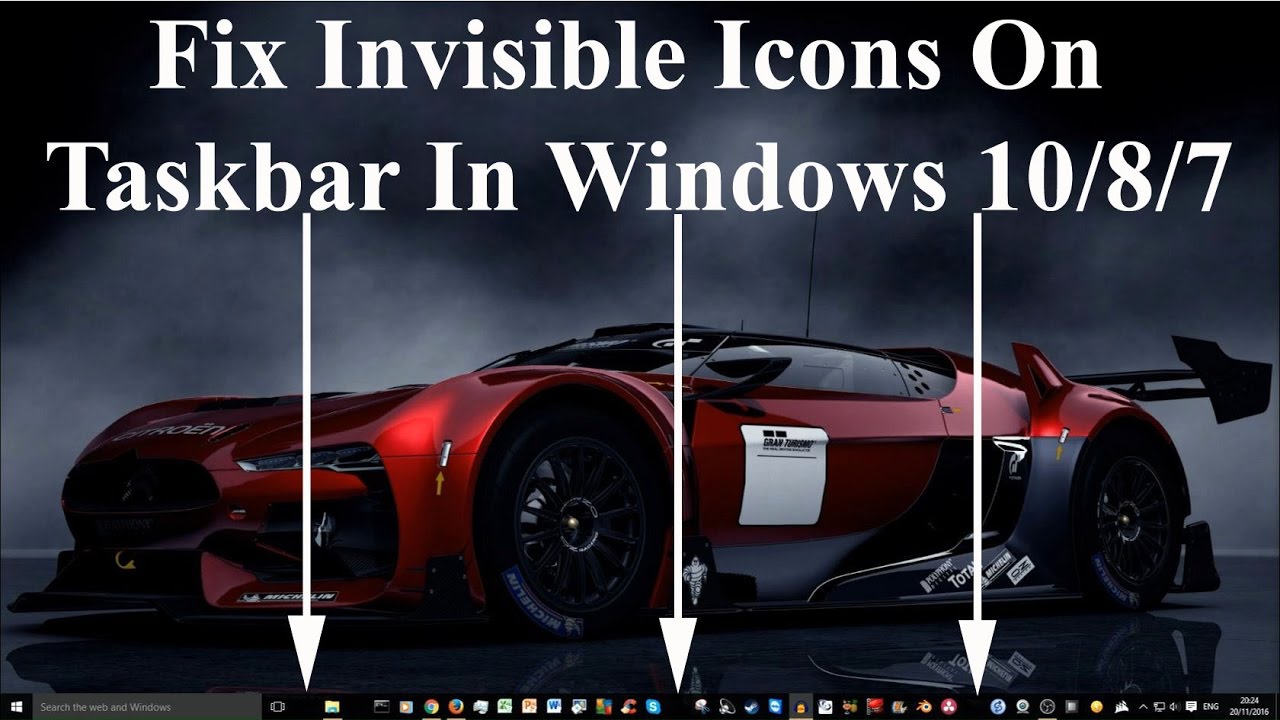 1280x720 Fix Invisible Icons On Taskbar In Windows