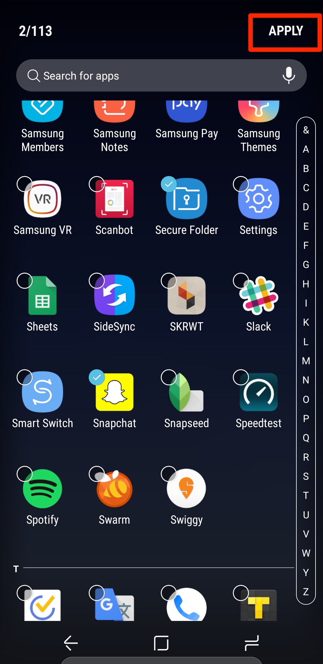 1080x2220 Galaxy Tip Here's How To Hide Apps Or Games In The App