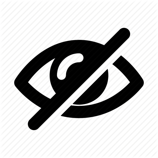 512x512 Eye, Hidden Visibility, Invisible, See, View, Visibility Icon