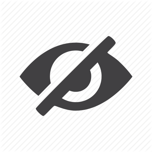 512x512 Eye, Hide, Invisible Icon