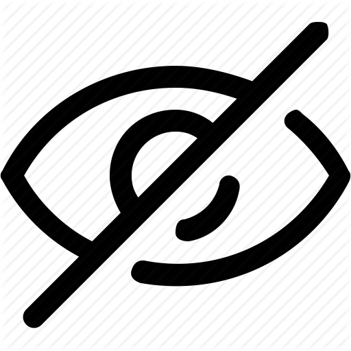 512x512 Eye, Invisible Icon