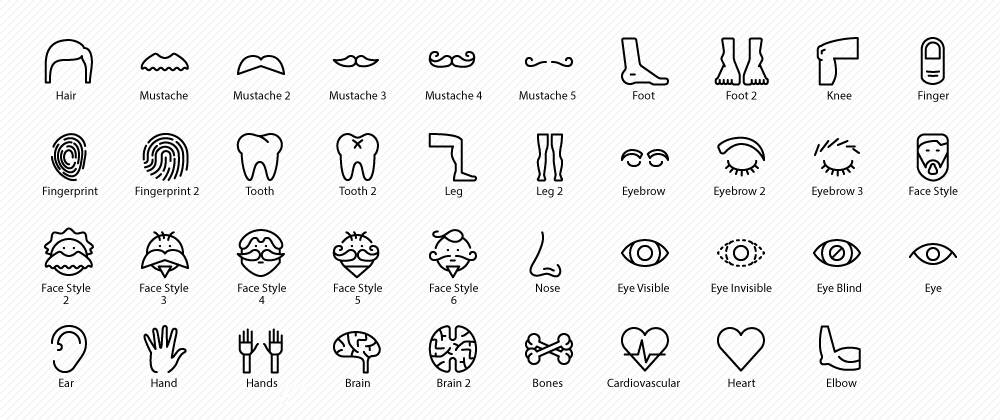 1000x420 Vector Icons Pack For Ios Ios Android Icons Mind Small