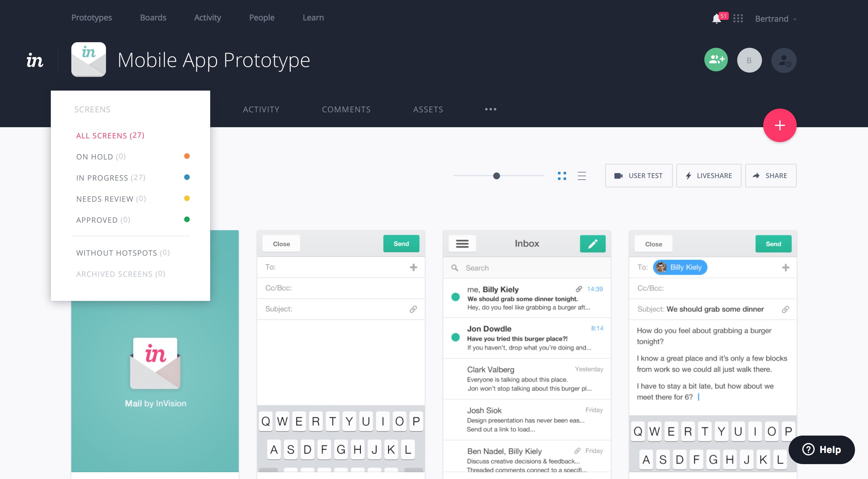 2800x1544 Mobile App Prototype Screens