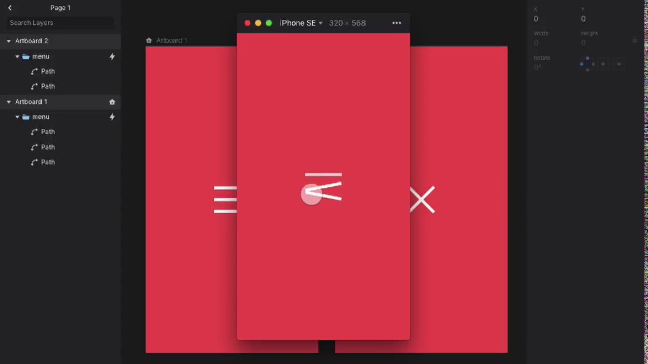 1280x720 How To Morph A Menu Icon Into A Close Icon In Invision Studio