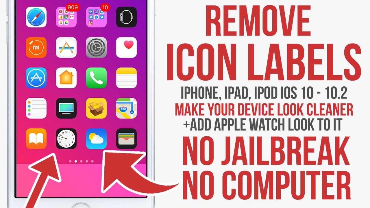 1280x720 Remove Icon Labels With A Glitch! No Jailbreak Ios