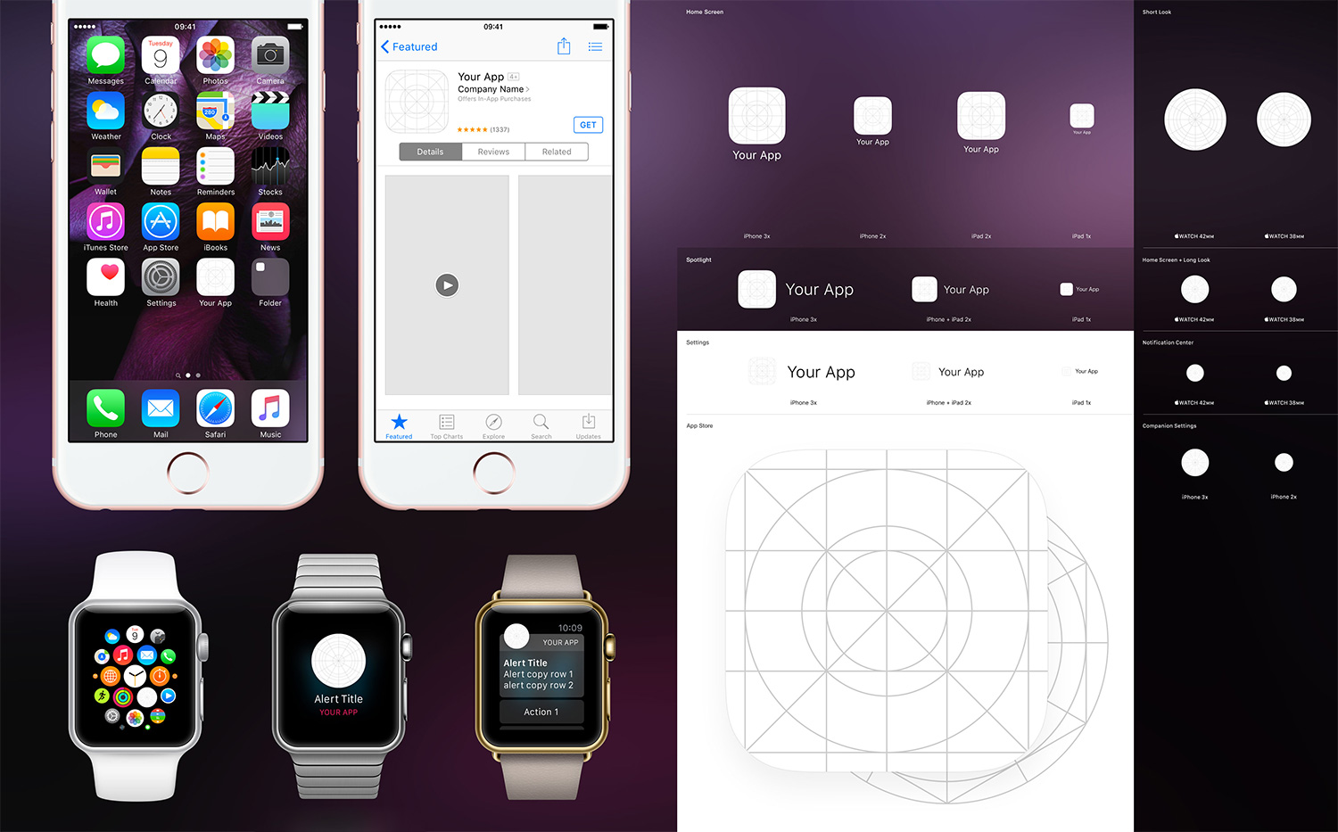 1500x933 Ios App Icon Template