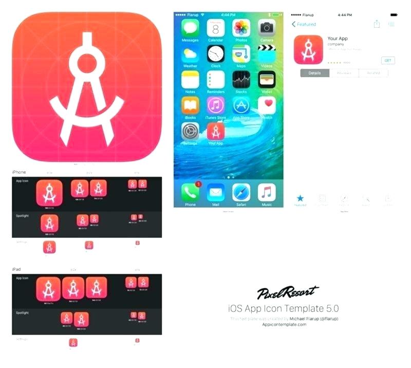 800x716 Ios App Icon Template Illustrator