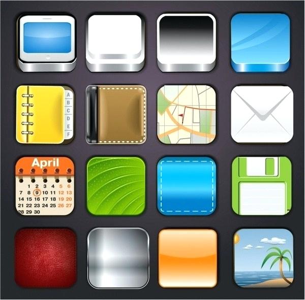 600x591 App Icons Templates Ios Icon Template Illustrator