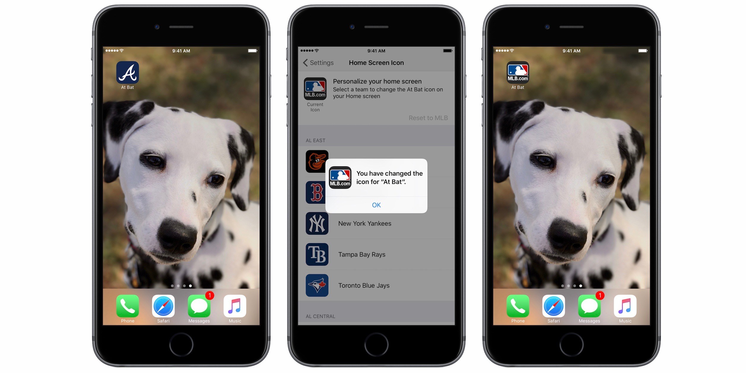 2514x1257 At Bat App Gains Personalized Team Home Screen Icons