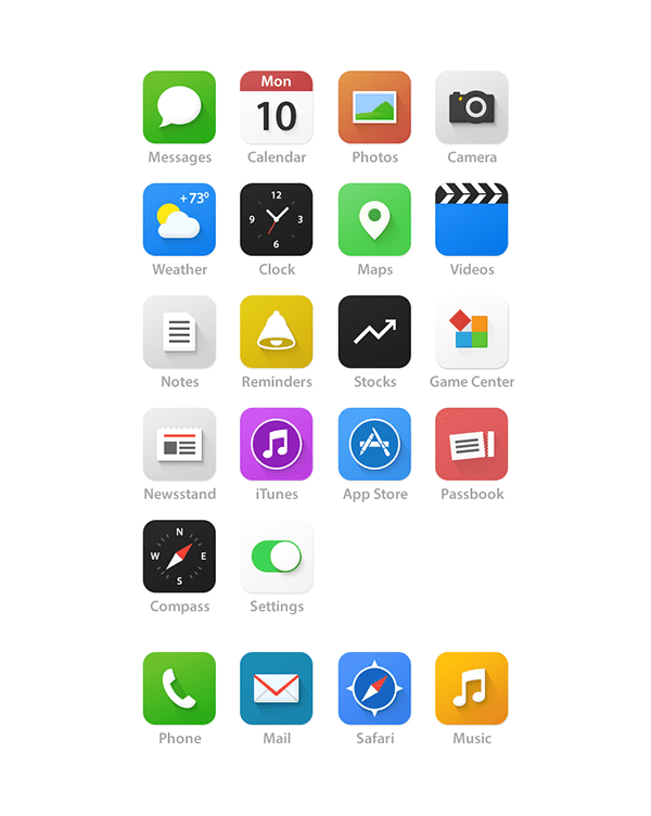 600x752 Better Ios Flat Icons Concept