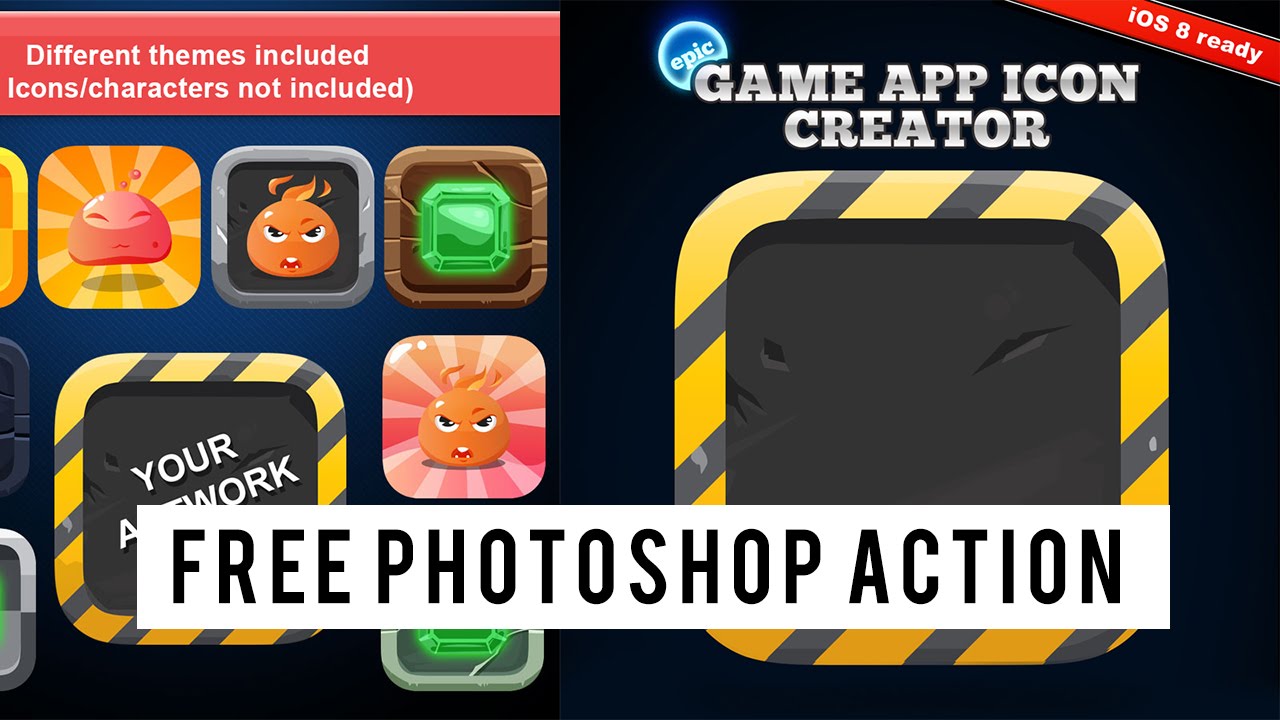 1280x720 Mobile Game App Icon Creator