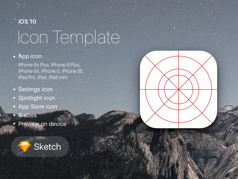 800x600 Ios Icon Template For Sketch