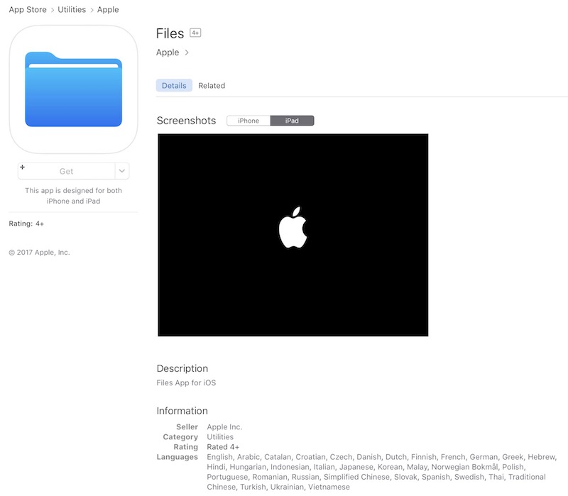 800x699 Placeholder For Ios 'files' App Goes Live On App Store