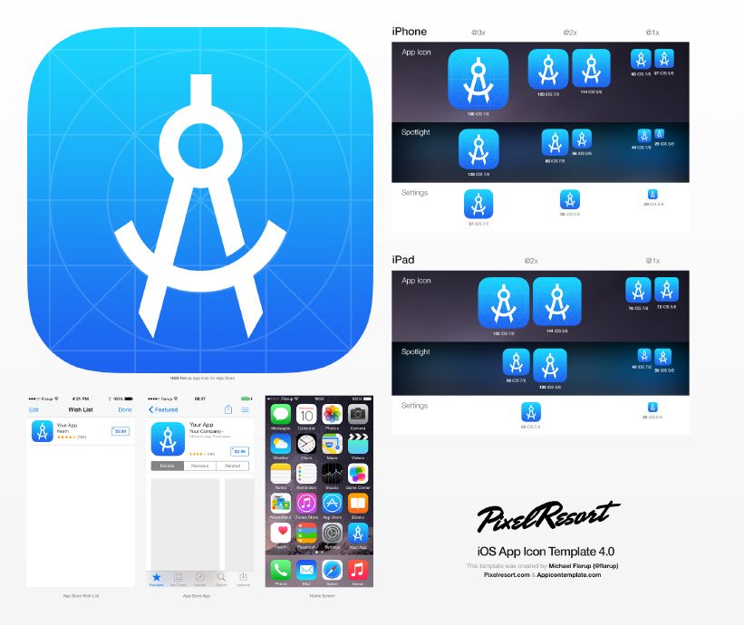 App Icon Template That Utilizes Photoshop Smart Objects To Make It 821x690 App Icon Template That Utilizes Photoshop Smart Objects To Make It